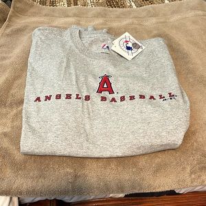 Angels baseball 2XL men’s gray t shirt new with tags unworn mint condition